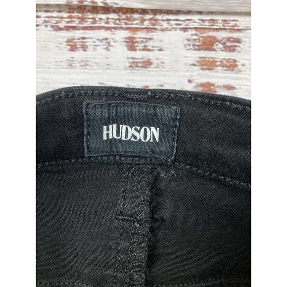 HUDSON JEANS Bullocks High Rise Lace Up Skinny Black‎ sz 24 - Picture 4 of 6